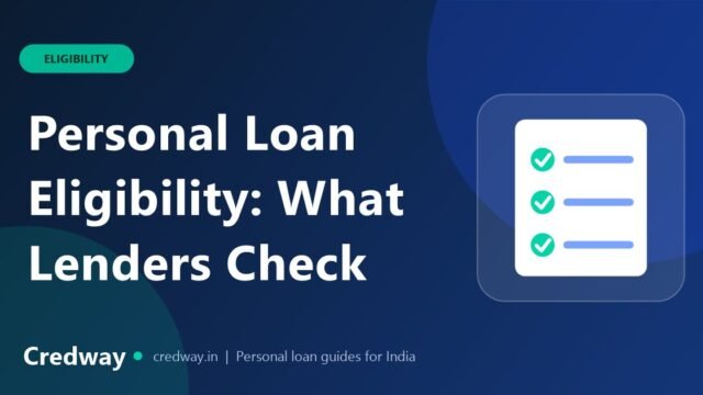 Checklist with three ticked items, showing what lenders check for loan eligibility